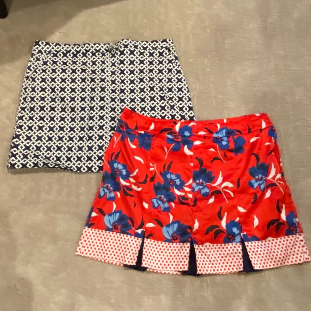 2 Pair Izod Golf/Tennis Skorts